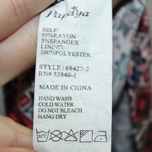 Papaya Aztec Geo Tribal Print Romper Size Medium - Picture 6 of 7